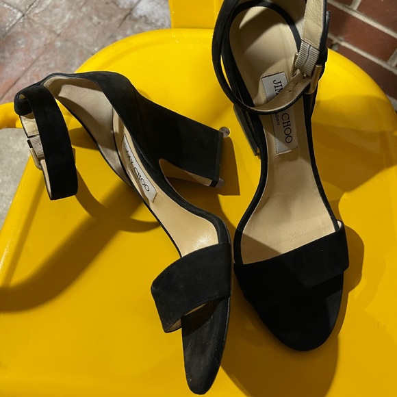 Jimmy Choo London Women’s Black Suede Sandals | GUC | Size 40/US Approx. 8.5-9 - Picture 7 of 9
